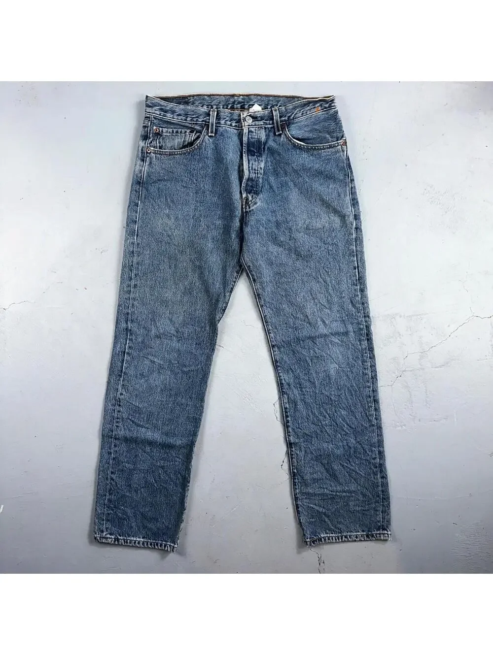 Levis 501 Vintage Y2K XX Straight Leg Jeans Blue 2003 Med Wash 34x32 Act 33x30